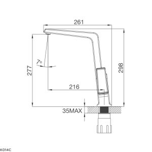 k014c - Vòi Chậu rửa chén Malloca K014C