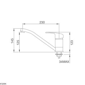 k120n - Vòi Chậu rửa chén Malloca K120N
