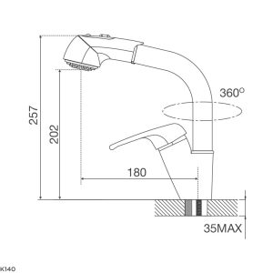 Vòi rửa Malloca K140