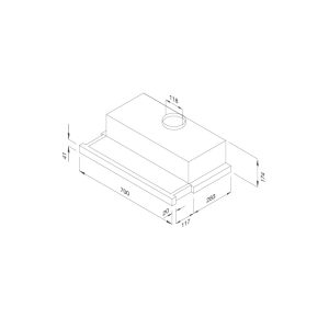 k1507 - Máy hút mùi âm tủ Malloca K1507