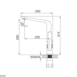 Vòi rửa Malloca K275C