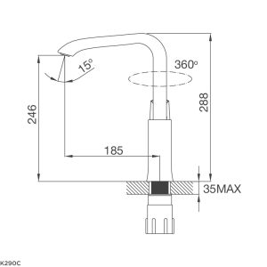 Vòi rửa Malloca K290C