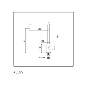 k559s - Vòi Chậu rửa chén Malloca K559-S k559s - Vòi Chậu rửa chén Malloca K559-S