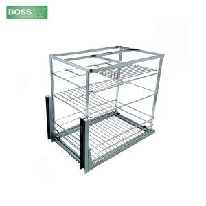 GIÁ GIA VỊ INOX NAN DẸT MẠ CROM BOSSEU BS135G