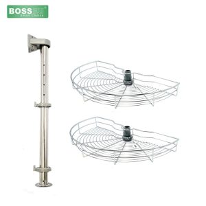 Mâm xoay Inox mạ crom BOSSEU BS180R