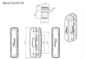 Bas Khóa Điện Tử ER4400 cho cửa kính 912.05.730