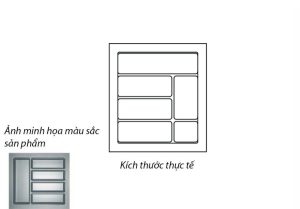 Khay chia hộc tủ rộng 500mm 556.84.565