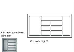 Khay chia hộc tủ rộng 1000mm 556.84.571