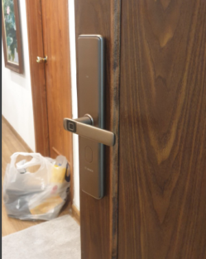 khoa cua dien tu bosch id 30bk 1 1 - Khóa vân tay Bosch ID 30BK màu đồng