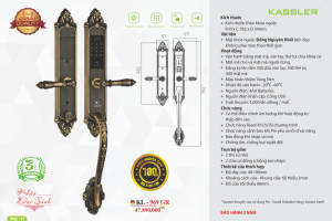 khoa dai sanh kassler kl 969 gr tieu chuan duc - Khóa đại sảnh Kassler KL-969 GR tiêu chuẩn Đức