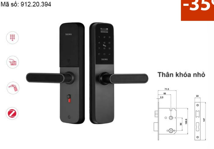 khoa dien tu bauma bm600 hafele 912 - Khóa điện tử BAUMA BM600 Thân khóa nhỏ 912.20.394 khoa dien tu bauma bm600 hafele 912 - Khóa điện tử BAUMA BM600 Thân khóa nhỏ 912.20.394