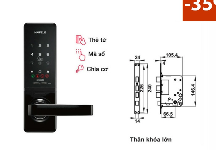 khoa dien tu hafele el7000 tc 912 - Khóa điện tử Hafele EL7000-TC 912.05.496 Thân khoá lớn khoa dien tu hafele el7000 tc 912 - Khóa điện tử Hafele EL7000-TC 912.05.496 Thân khoá lớn