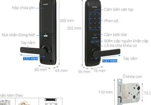 khoa dien tu hafele el7800 tcs 912 7 - Khóa điện tử vân tay EL7800 TCS Hafele 912.05.763