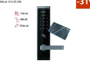 [SALE 31%] Khóa điện tử Hafele EL8000-TC Màu xám đen 912.05.359