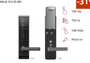 Khóa điện tử vân tay Häfele EL9000-TCS Màu xám 912.05.360