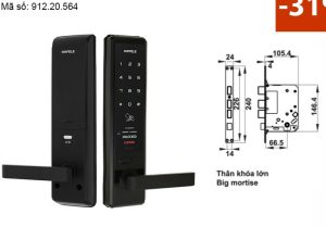 [SALE 31%] Khóa điện tử Häfele EL7200-TC 912.05.715 – Thân khóa lớn