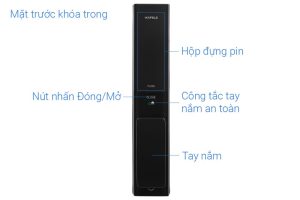 khoa dien tu hafele pp8100 912 1 - Khóa điện tử Vân tay + Bluetooth Hafele PP8100 912.20.260