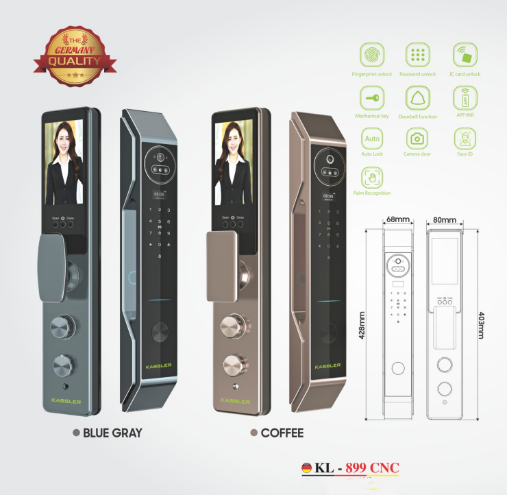 khoa dien tu kassler kl 899 cnc coffee6 - Khóa điện tử Kassler KL-899 CNC Coffee APP, Face ID tiêu chuẩn Đức khoa dien tu kassler kl 899 cnc coffee6 - Khóa điện tử Kassler KL-899 CNC Coffee APP, Face ID tiêu chuẩn Đức
