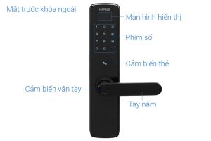 khoa dien tu van tay hafele dl7100 912 1 - Khóa điện tử vân tay Hafele DL7100 912.05.498