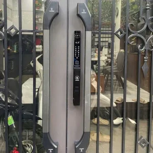 khoa van tay kassler kl 599 cnc 02 black 2 - Khóa vân tay cửa nhôm Kassler KL-599 CNC-02 BLACK APP, Face ID tiêu chuẩn Đức