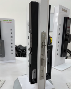 khoa van tay kassler kl 599 cnc 02 black 3 - Khóa vân tay cửa nhôm Kassler KL-599 CNC-02 BLACK APP, Face ID tiêu chuẩn Đức