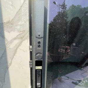 khoa van tay kassler kl 599 cnc 02 grey 4 - Khóa vân tay cửa nhôm Kassler KL-599 CNC-02 GREY APP, Face ID tiêu chuẩn Đức