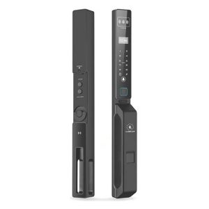 Khóa vân tay cửa nhôm Kassler KL-599 CNC-VF Black App tiêu chuẩn Đức