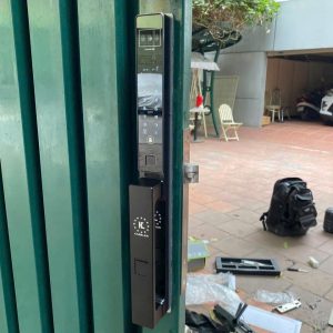 khoa van tay kassler kl 599 cnc vf black5 - Khóa vân tay cửa nhôm Kassler KL-599 CNC-VF Black App tiêu chuẩn Đức