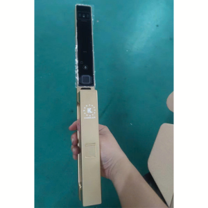 khoa van tay kassler kl 599 cnc vf champagne gold 2 - Khóa vân tay cửa nhôm Kassler KL-599 CNC-VF Champagne Gold App tiêu chuẩn Đức