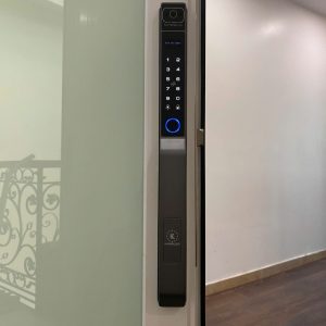 khoa van tay kassler kl 599 pro grey app 1 - Khóa vân tay cửa nhôm Kassler KL-599 PRO GREY APP tiêu chuẩn Đức