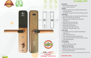 khoa van tay kassler kl 600 pc app - Khóa vân tay Kassler KL-600 PC APP tiêu chuẩn Đức