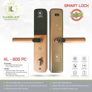 khoa van tay kassler kl 600 pc app 4 - Khóa vân tay Kassler KL-600 PC APP tiêu chuẩn Đức