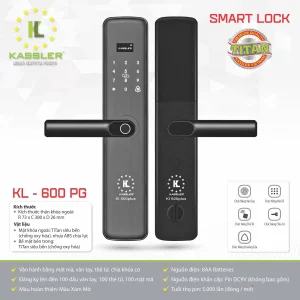 khoa van tay kassler kl 600 pg app tieu chuan duc 5 - Khóa vân tay Kassler KL-600 PG APP tiêu chuẩn Đức