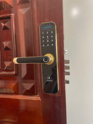 khoa van tay kassler kl 668 gold5 - Khóa vân tay Kassler KL-668 GOLD APP, Remote tiêu chuẩn Đức