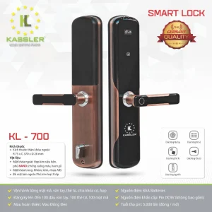 khoa van tay kassler kl 700 app 3 - Khóa vân tay Kassler KL-700 APP tiêu chuẩn Đức