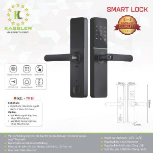 khoa van tay kassler kl 79h app wifi remote 3 - Khóa vân tay Kassler KL-79H APP WIFI, REMOTE tiêu chuẩn Đức