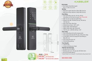 khoa van tay kassler kl 79h app wifi remote6 - Khóa vân tay Kassler KL-79H APP WIFI, REMOTE tiêu chuẩn Đức