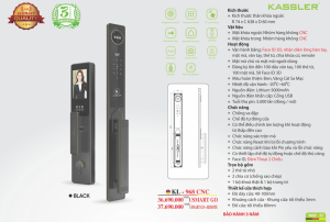 khoa van tay kassler kl 968 cnc black app remote4 - Khóa vân tay Kassler KL-968 CNC BLACK APP + REMOTE tiêu chuẩn Đức