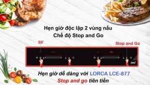 khung vo bep dien tu lorca lc2 877 - Bếp điện từ Lorca LCE-877
