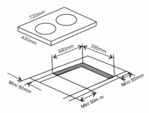 kich thuoc bep dien tu arber ab 228it - Bếp điện từ Arber AB-228IT