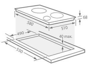 kich thuoc bep dien tu giovani g 361 sd 1 - Bếp điện từ Giovani G-361 SD bridge