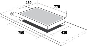 kich thuoc bep dien tu grasso gs 39it - Bếp điện từ Grasso GS 39IT