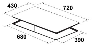 kich thuoc bep dien tu kaff kf fl989ic - Bếp điện từ Kaff KF-FL989IC