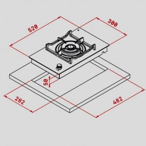 Bếp gas âm Teka CGW 30.1 1G AI AL DR CI