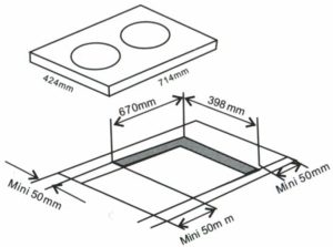 kich thuoc bep hon hop dien tu arber ab 377 - Bếp điện từ Arber AB-377