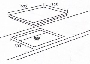 kich thuoc bep tu arber ab 334s - Bếp từ Arber AB-334S