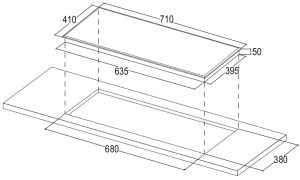 kich thuoc bep tu bauer be 326si - Bếp từ Bauer BE-326SI