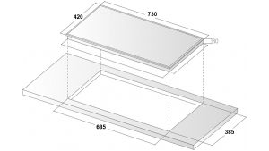 kich thuoc bep tu binova bi 107plus - Bếp từ Binova BI-107Plus