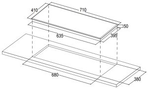 kich thuoc bep tu cao cap bauer be 32gt - Bếp từ Bauer BE-32GT