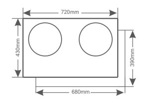 kich thuoc bep tu ebox eb 88s - Bếp từ Ebox EB 88S